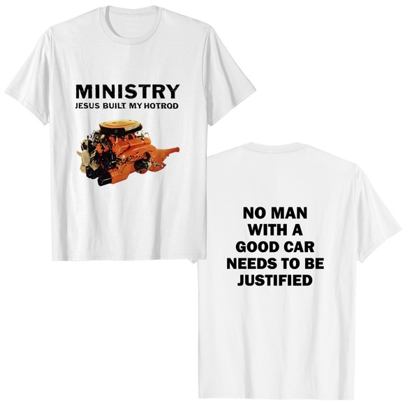2 Sided T Shirt Ministry Jesus Built My Hotrod Album Promo Tshirt - Picture 1 of 4